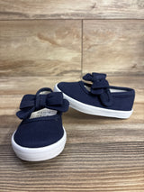 Janie & Jack Mary Jane Bow Sneaker Navy sz 5c