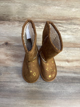 Airwalk Emma Star Pattern Cozy Boots Brown sz 8c