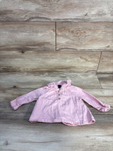 Baby Gap Denim Henley Top Pink sz 6-12m