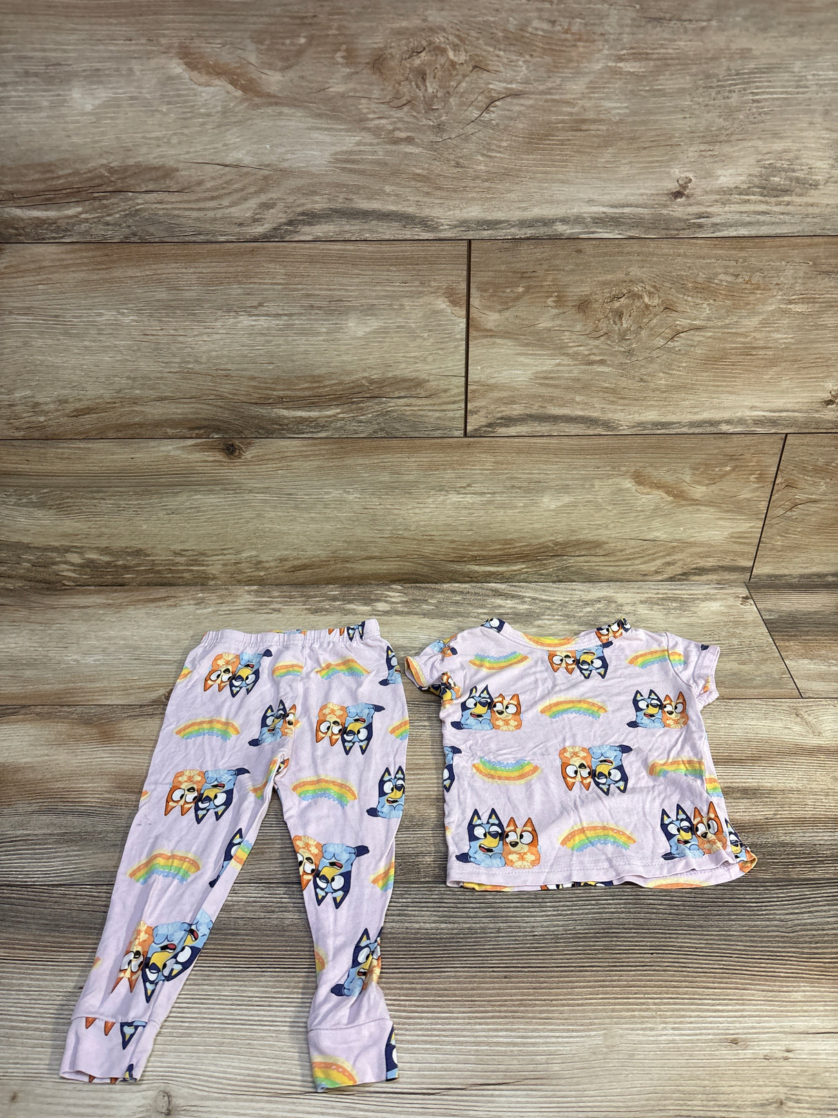 Bluey 2pc Viscose Pajama Set Pink sz 2T