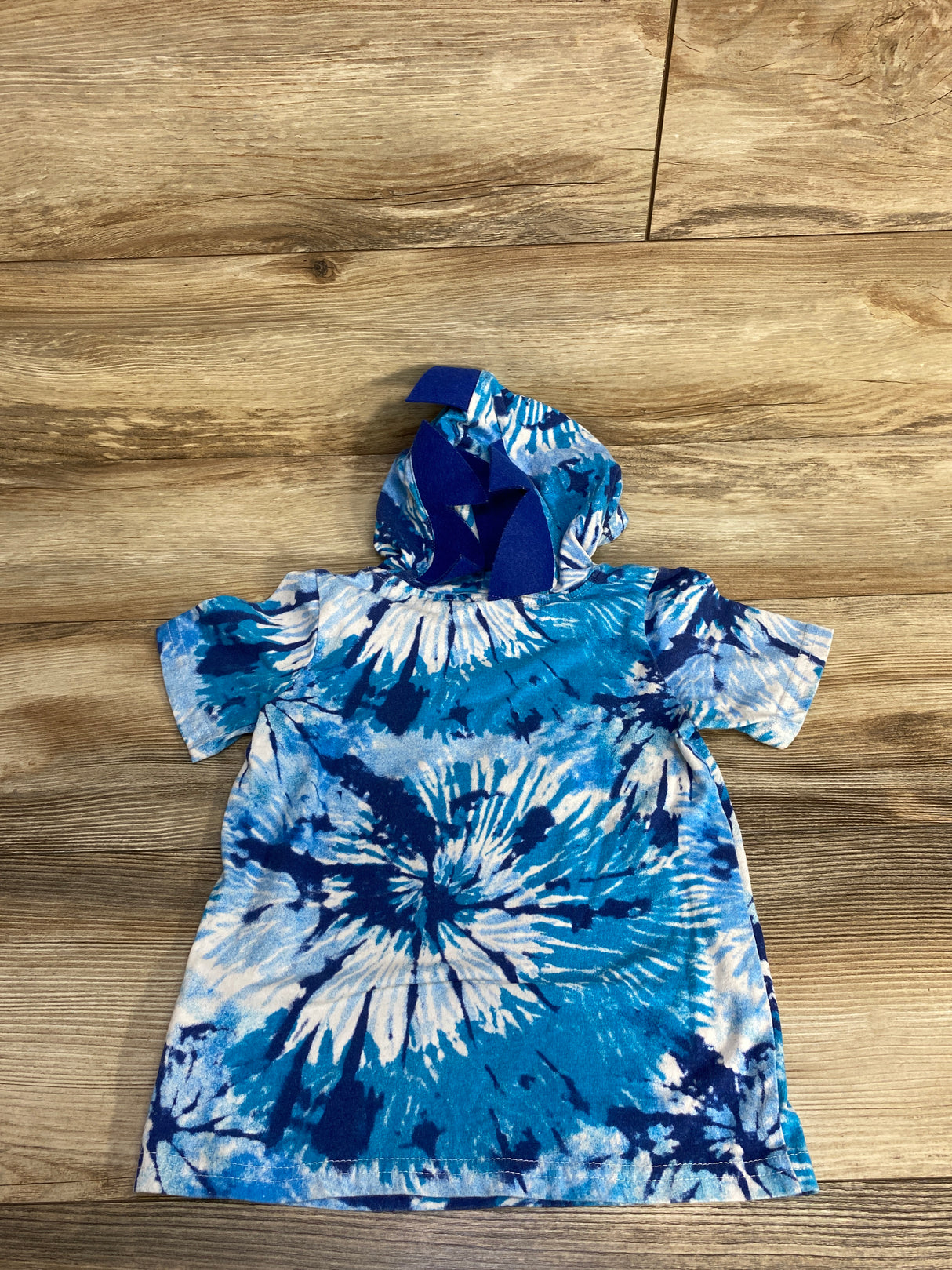 Sonic The Hedgehog Tie-Dye Hooded Shirt Blue sz 5T