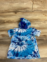 Sonic The Hedgehog Tie-Dye Hooded Shirt Blue sz 5T