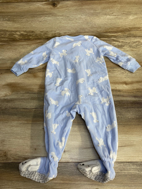 Carter's Dog Print Blanket Sleeper Blue sz 12m - Me n Mommy To Be