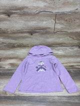 Pekkle Waffle Knit Embroidered Sweatshirt Purple sz 4T
