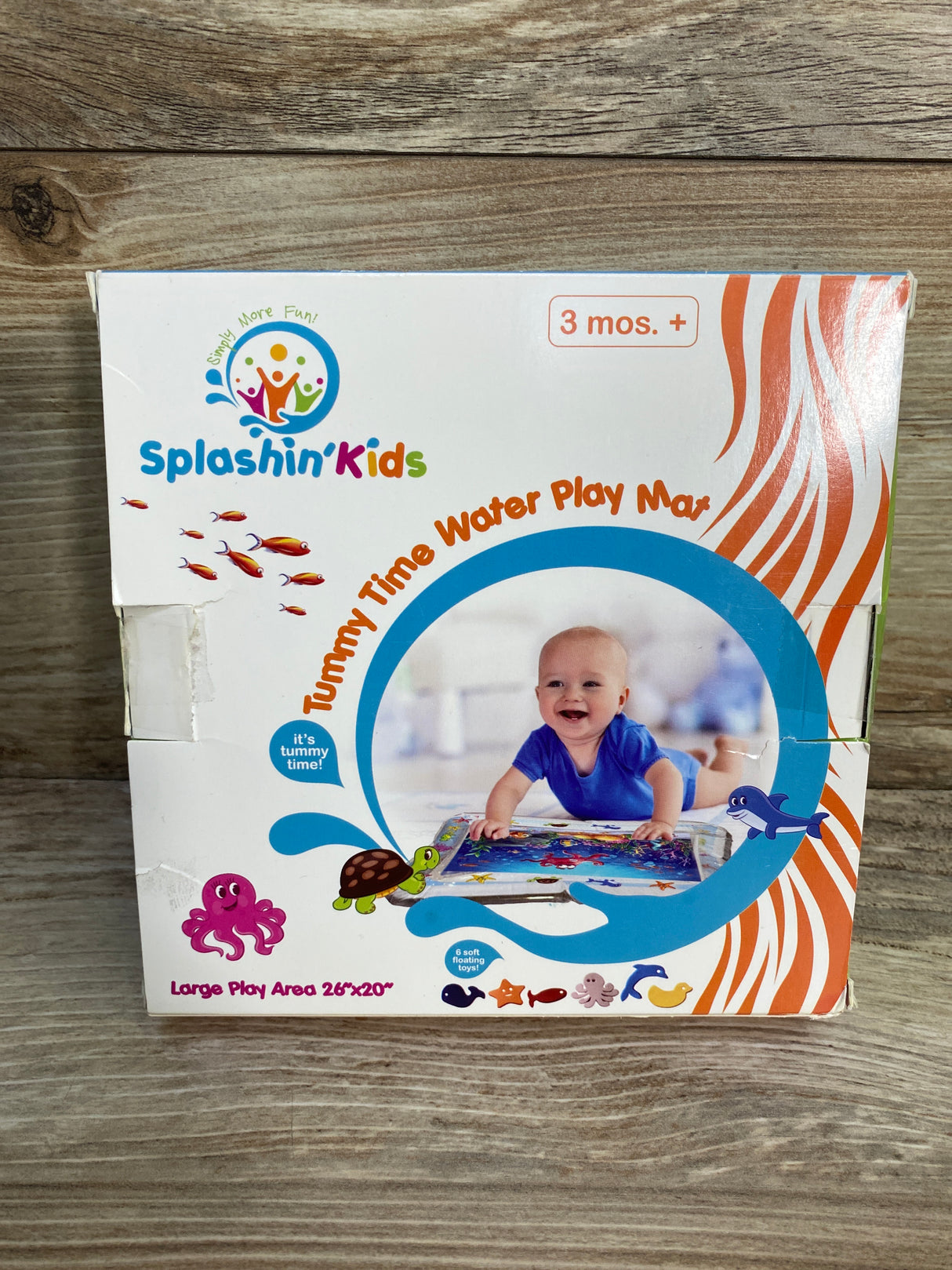 NEW Splashin'kids Inflatable Tummy Time Water Play Mat