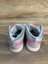 Air Jordan 1 Mid SE TD 'Denim Sequin' Sneakers sz 10c