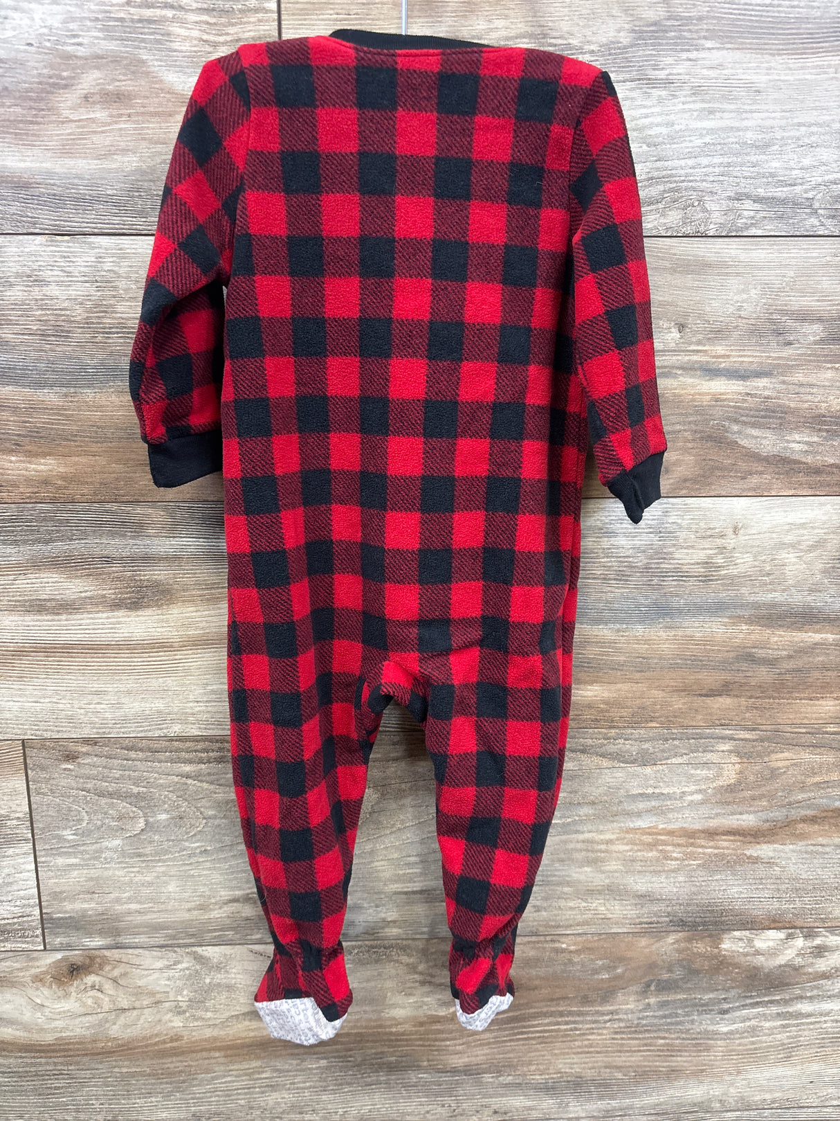 Carter's Buffalo Blanket Sleeper Bear Red sz 18m