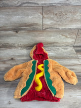Hyde & Eek Plush Hooded Hotdog Costume Orange sz 0-6m