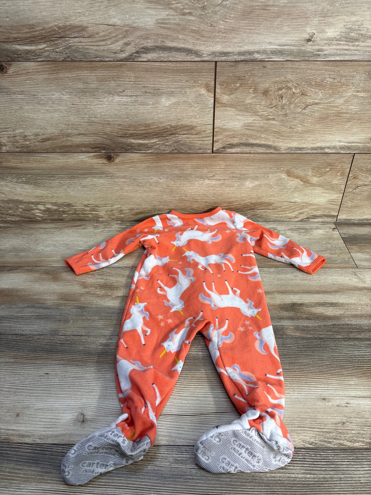 Child of Mine Unicorn Blanket Sleeper Coral sz 12m