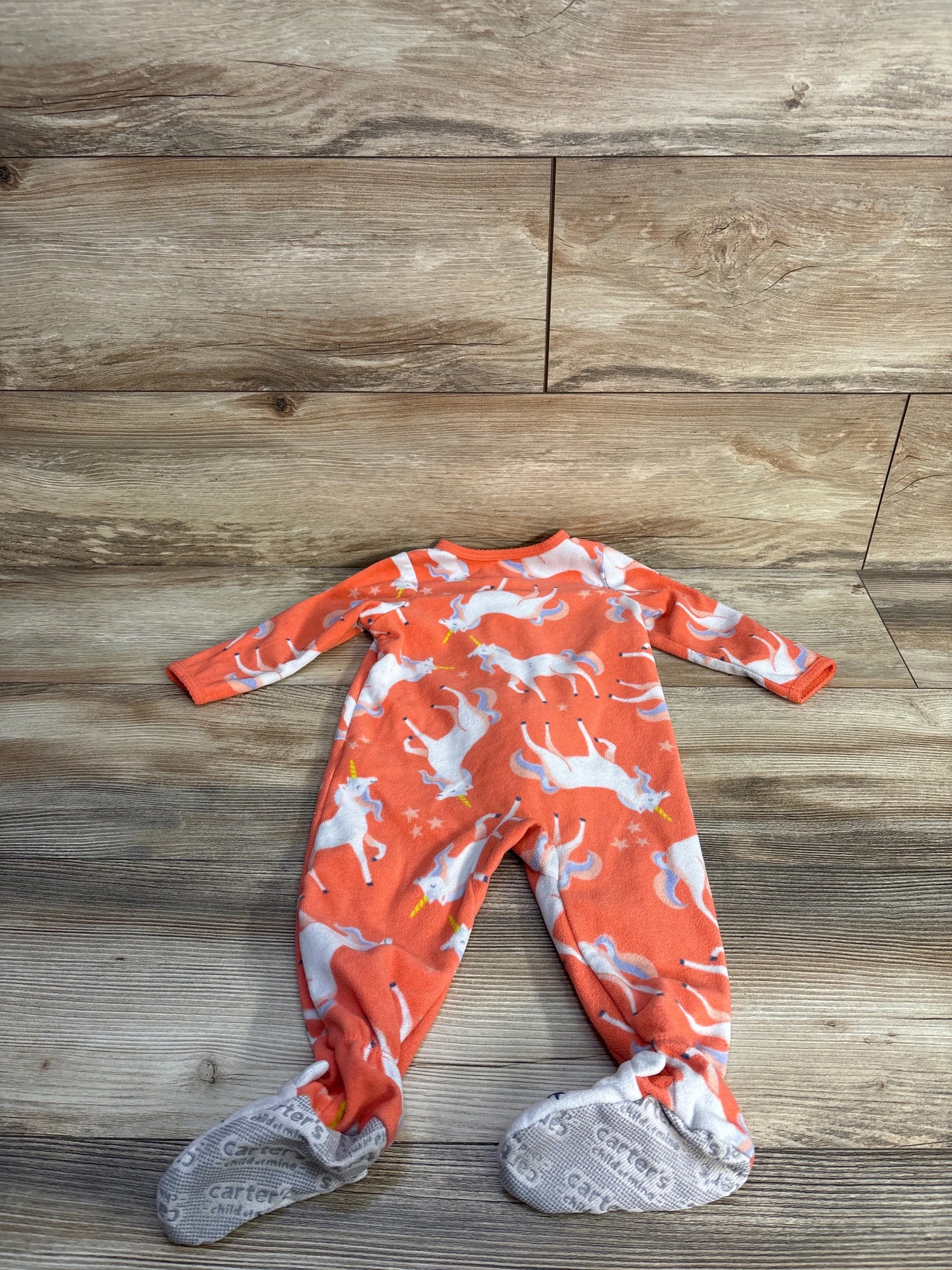 Child of Mine Unicorn Blanket Sleeper Coral sz 12m
