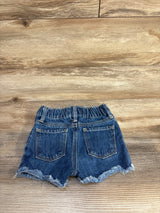 Old Navy Embordered Flower Shorts Blue sz 12-18m