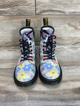 Dr. Martens Kids 1460 Floral Print Lace-Up Boots Sz 3Y