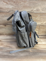 Good Mum Diaper Bag Backpack w/ Changing Station & Sunshade Grey