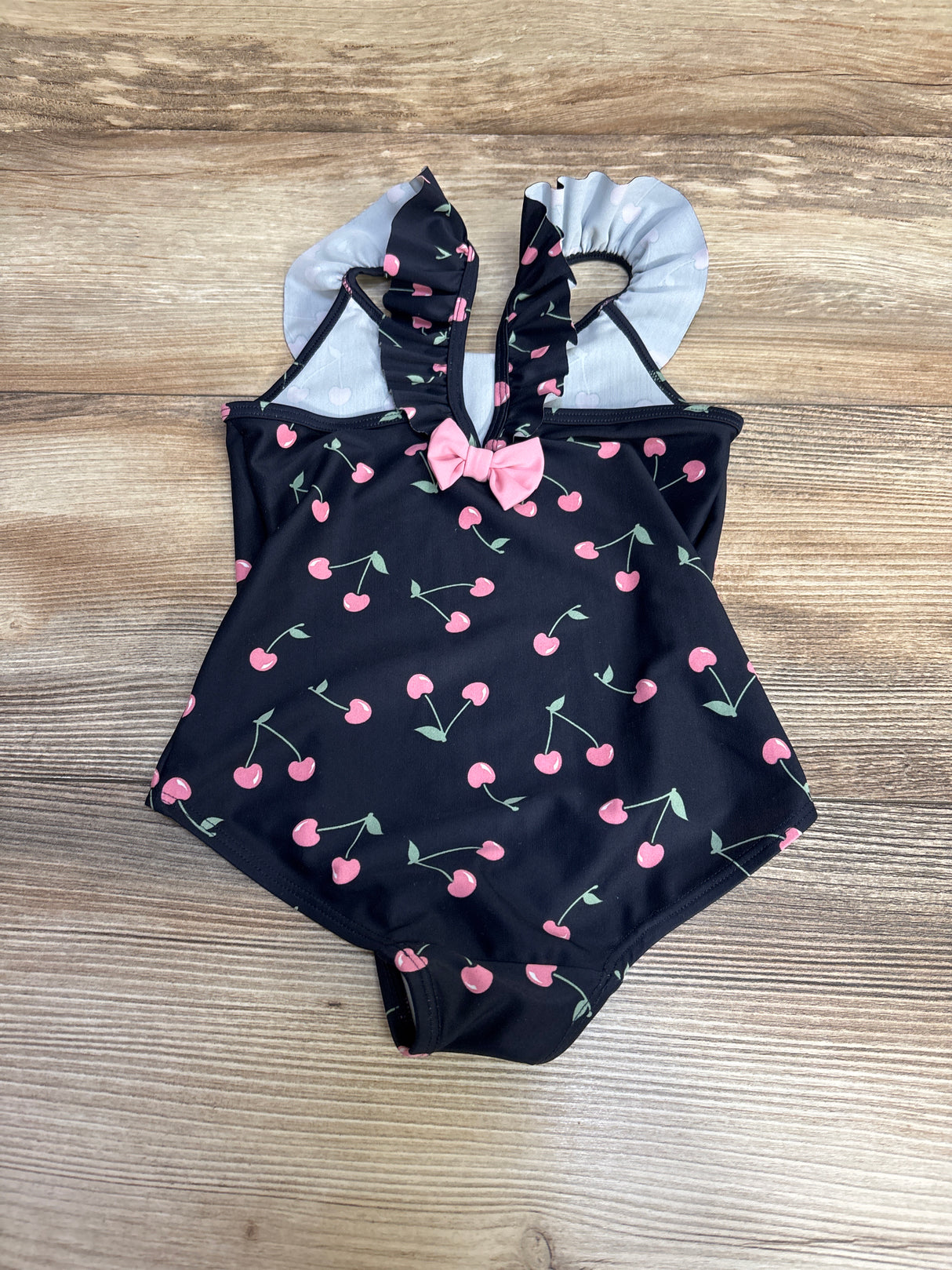 Cherry Print Swimsuit Black sz 18-24m
