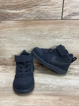 Nike Court Borough Mid TD 'Triple Black' Sneakers sz 6c