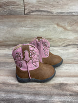 Roper Infants Blaze Pink Western Stitch Cowgirl Boots sz 3c
