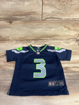 NFL Nike Seattle Seahawks Navy Game Jersey Retired #3 Wilson sz 3T