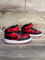 Nike Court Borough Mid 2 TD 'Black University Red' sz 6c