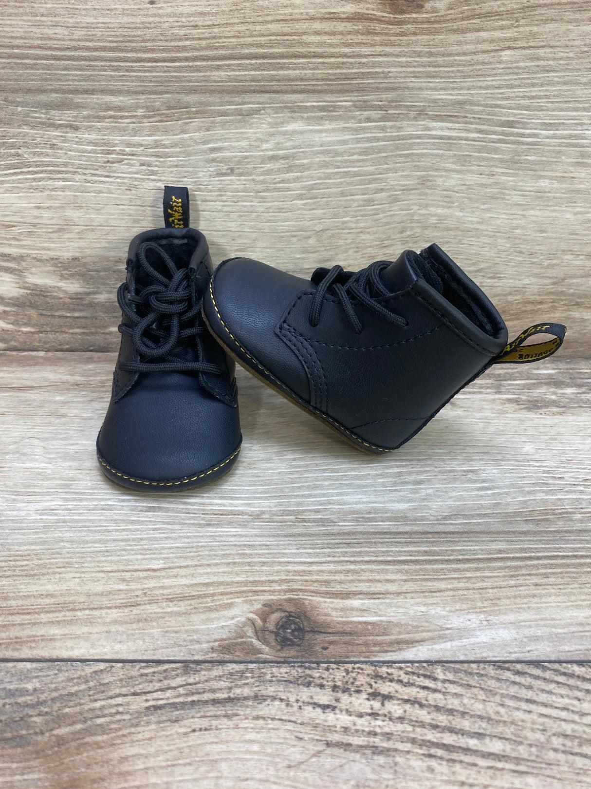 Dr. Marten's 1460 Leather Crib Shoes Infant Black Sz 2c