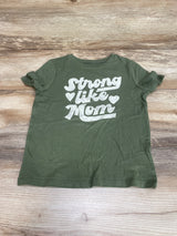 Old Navy Strong Like Mom Shirt Green sz 5T