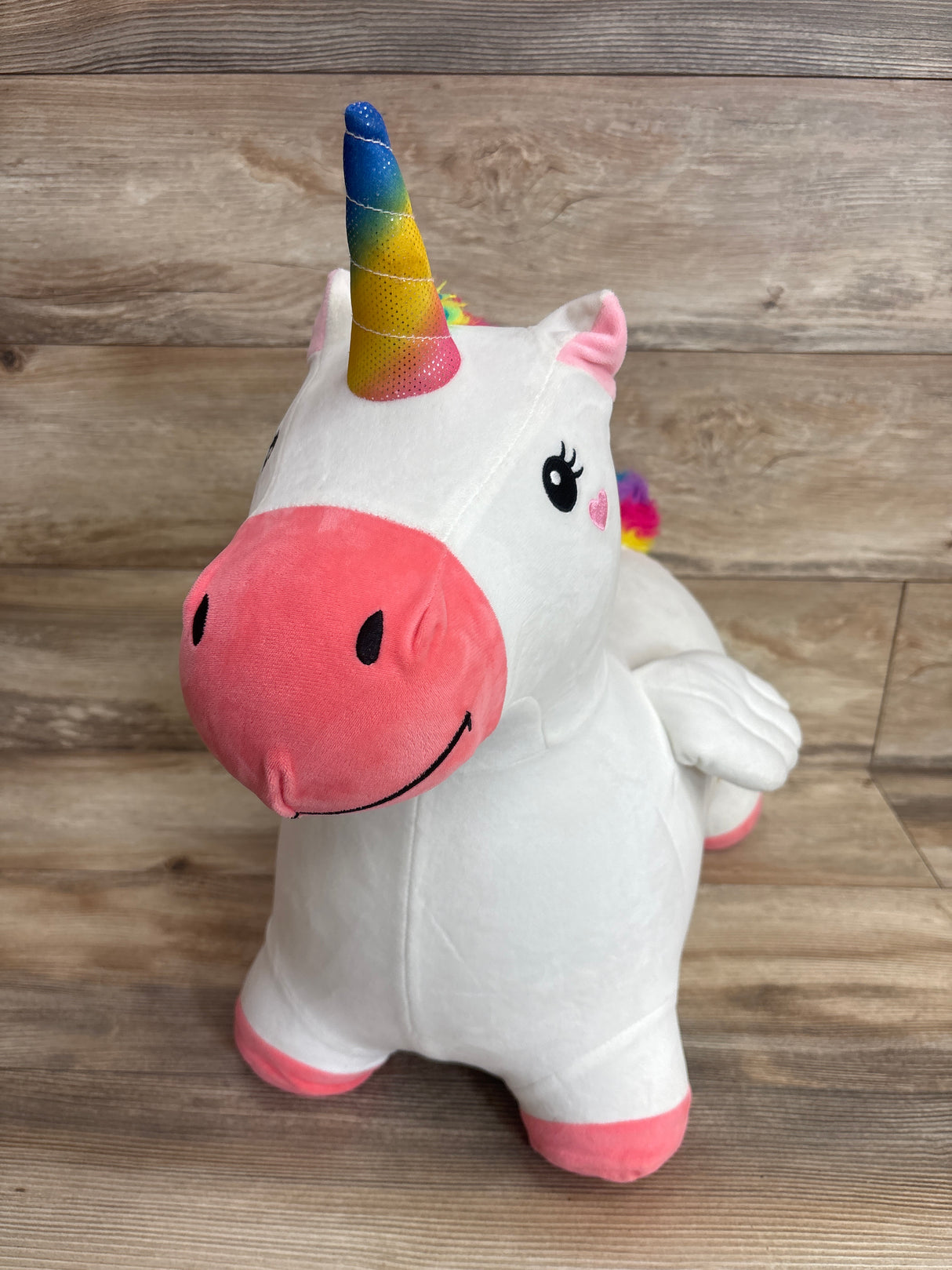 iPlay iLearn Bouncy Pals Hopping Unicorn White