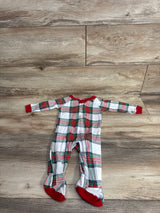 Wonderhop Plaid Sleeper White sz 3-6m
