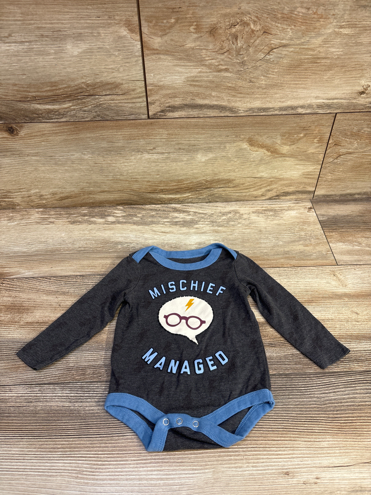 Harry Potter Mischief Managed Bodysuit Grey sz 0-3m