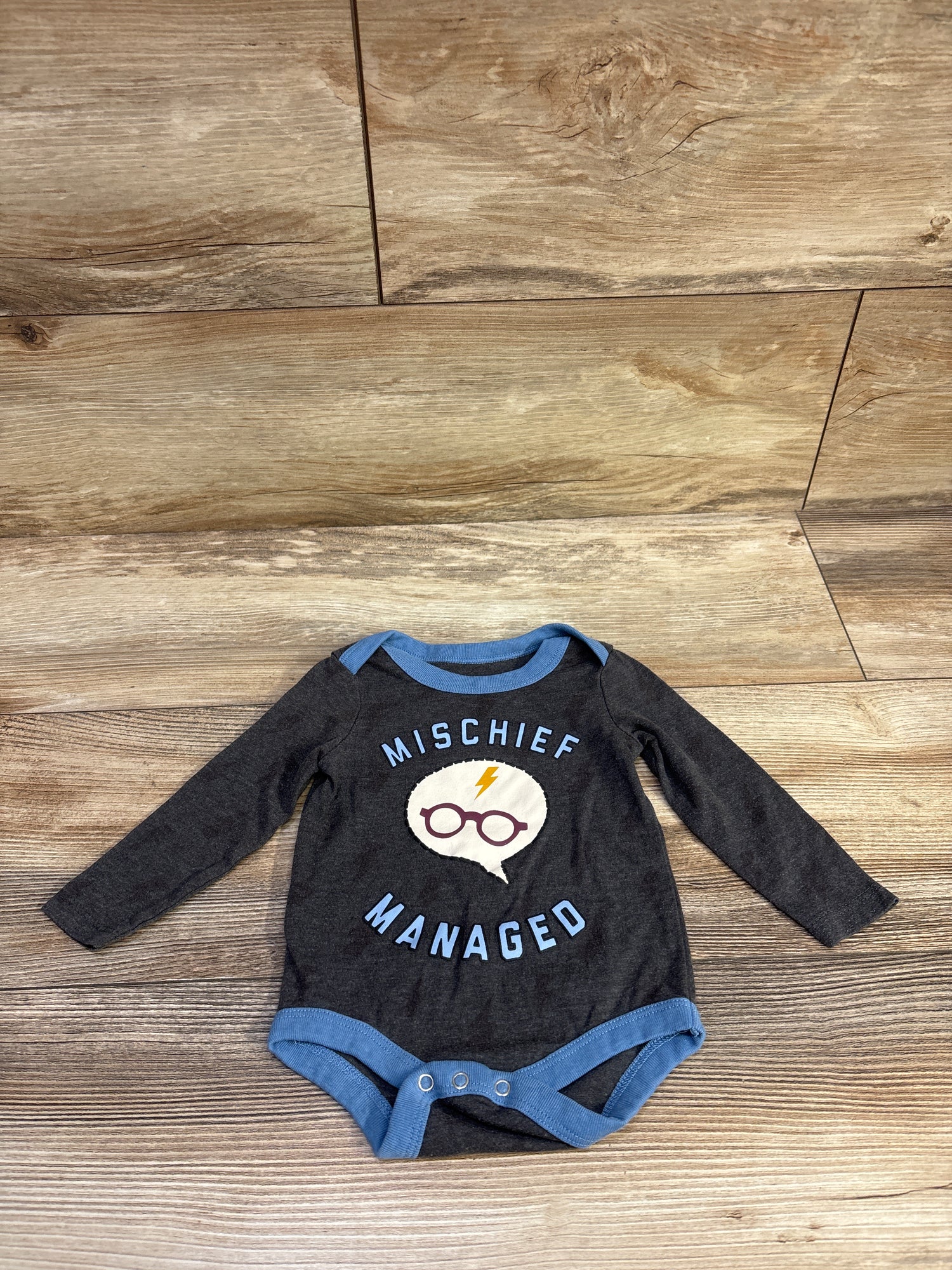 Harry Potter Mischief Managed Bodysuit Grey sz 0-3m