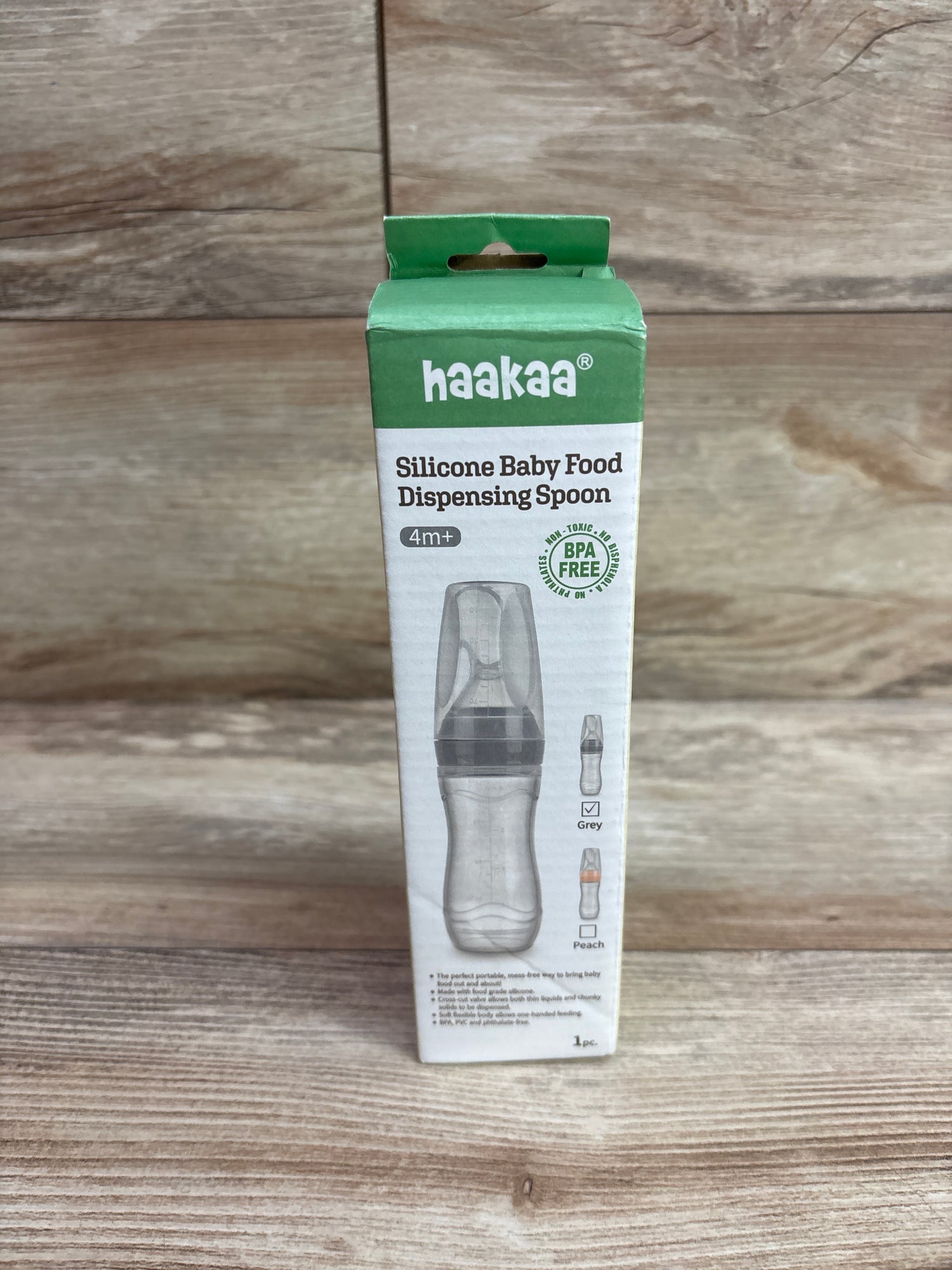 NEW Haakaa Silicone Baby Food Dispensing Spoon 4m+