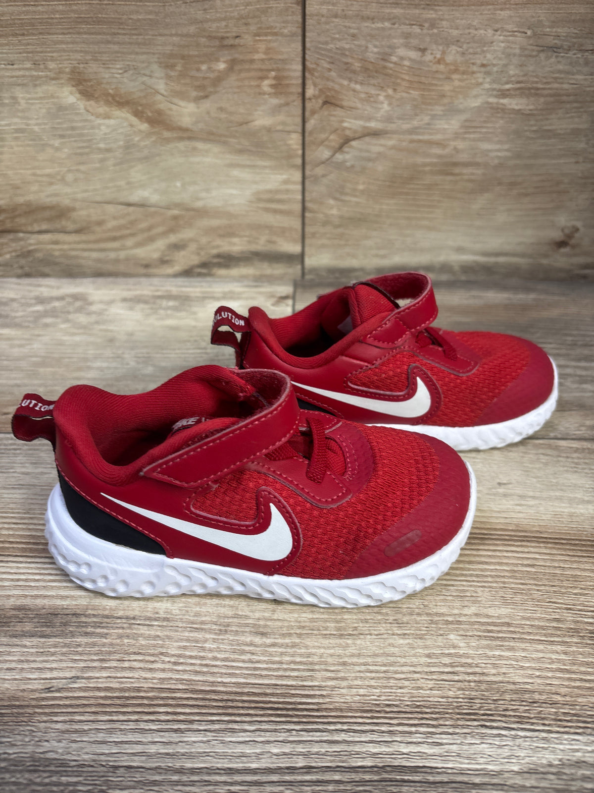 Nike Revolution 5 TDV 'Gym Red/White-Black' Sneakers sz 8c
