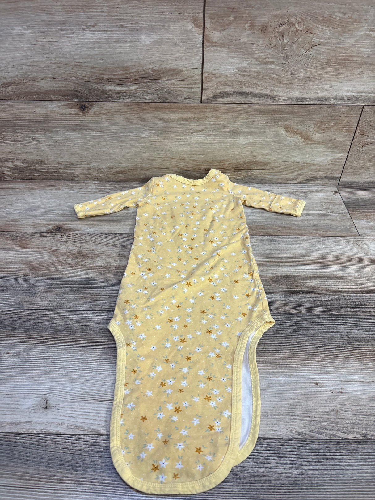 Baby Essentials Floral Knot Gown Yellow sz 3m