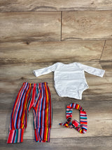 Trendy Mini 3pc Training For Taco Tuesday Set White sz 3-6m