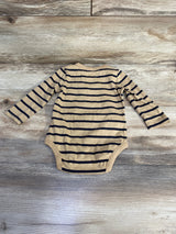 Baby Gap Long Sleeve Striped Bodysuit Brown sz 6-12m