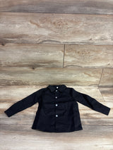 Long Sleeve Button-Up Shirt Black sz 3/4T