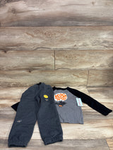 NEW Cat & Jack 2pc Boo Shirt & Joggers Set Black sz 4T