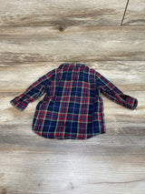 H&M Plaid Button-Up Shirt Navy sz 4-6m - Me n Mommy To Be