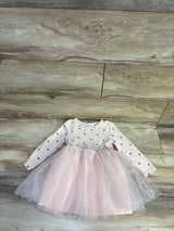 Cat & Jack Long Sleeve Knit Tulle Dress Pink sz 2T