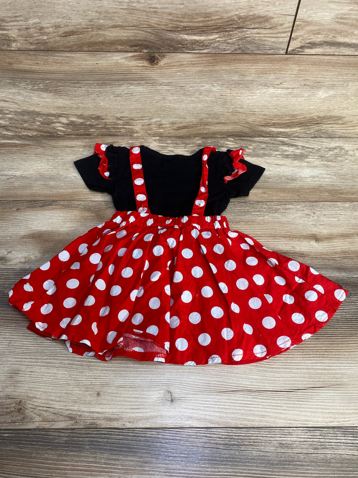 2pc Shirt & Polka Dot Skirt Black sz 9-12m