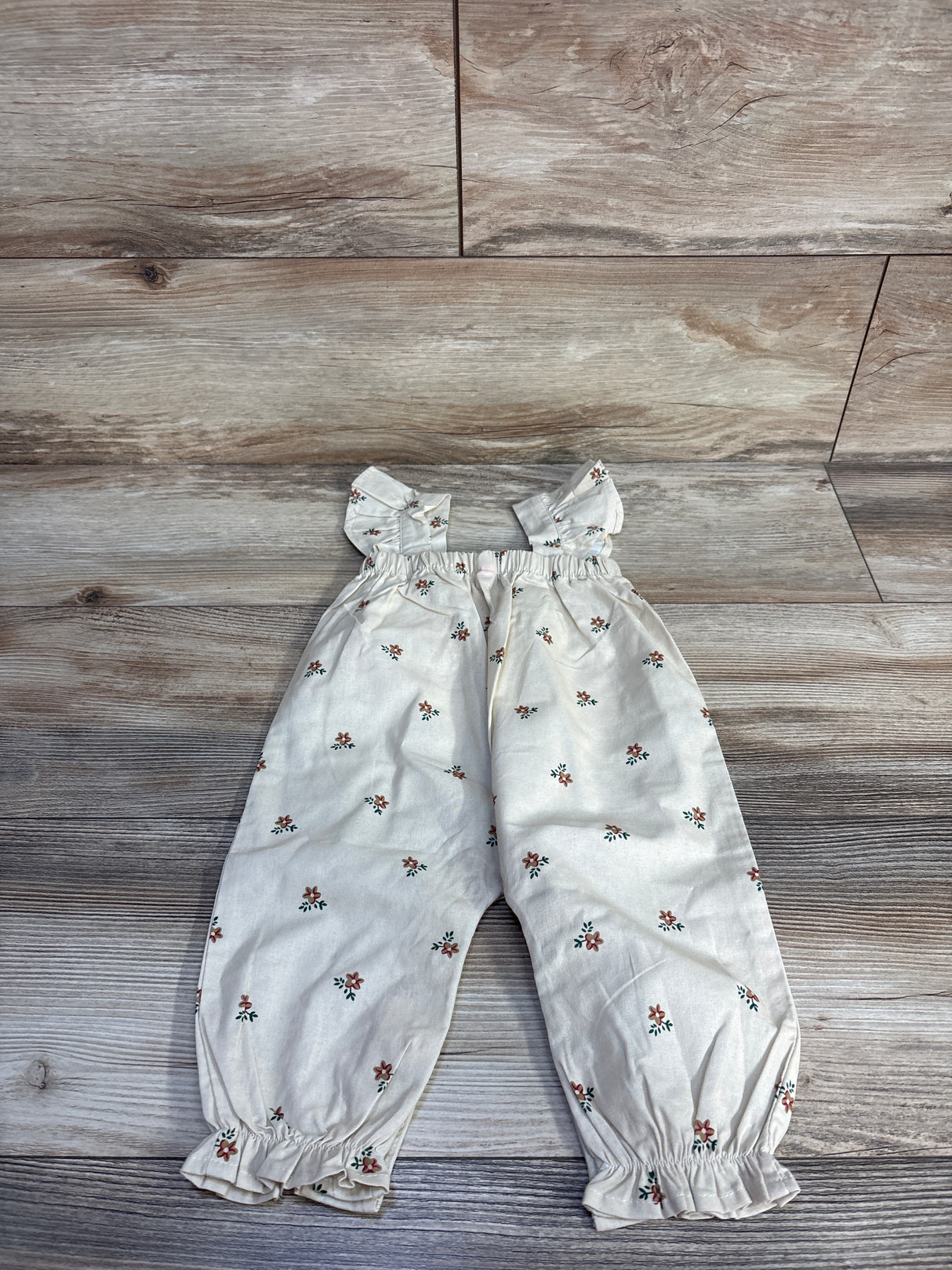 NEW Three Peas Boutique - Colorful Childhood Jumpsuit Ivory sz 6-12m