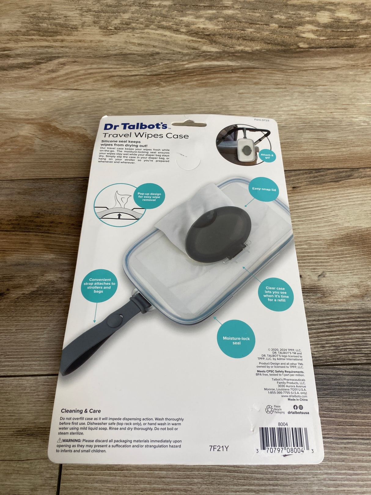 NEW Dr Talbot's Travel Wipes Case
