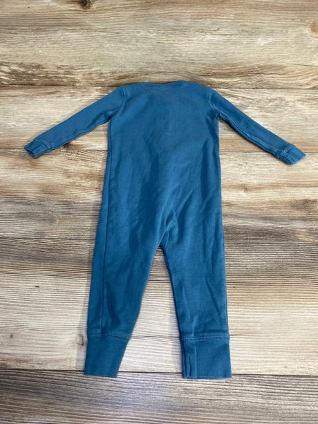 Primary Footless Sleeper Blue sz 9-12m - Me n Mommy To Be