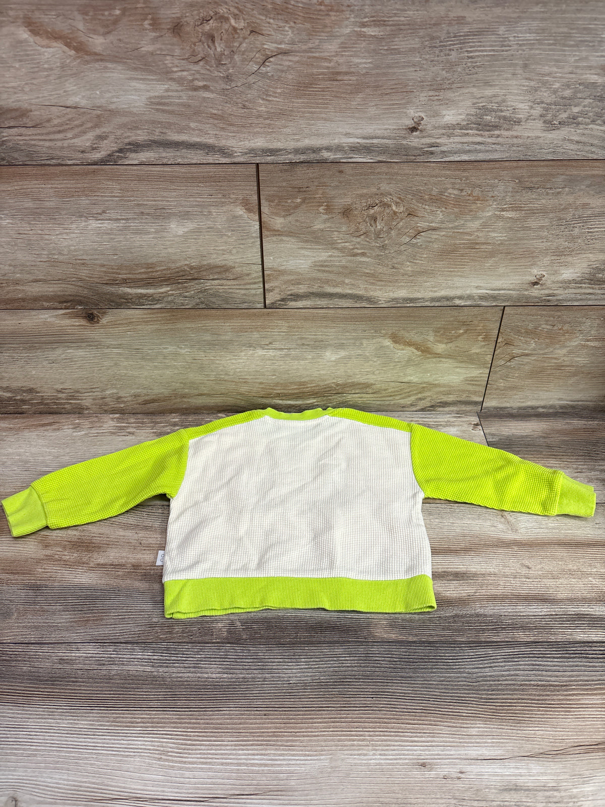 Hone Baby Waffle Knit Sweatshirt Green sz 12-18m