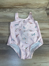 NEW H&M Patterned 1pc Swimsuit Pink sz 18-24m