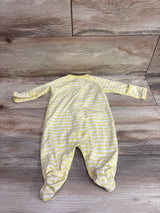 Hanna Andersson Striped Snap Sleeper Yellow sz 0-3m