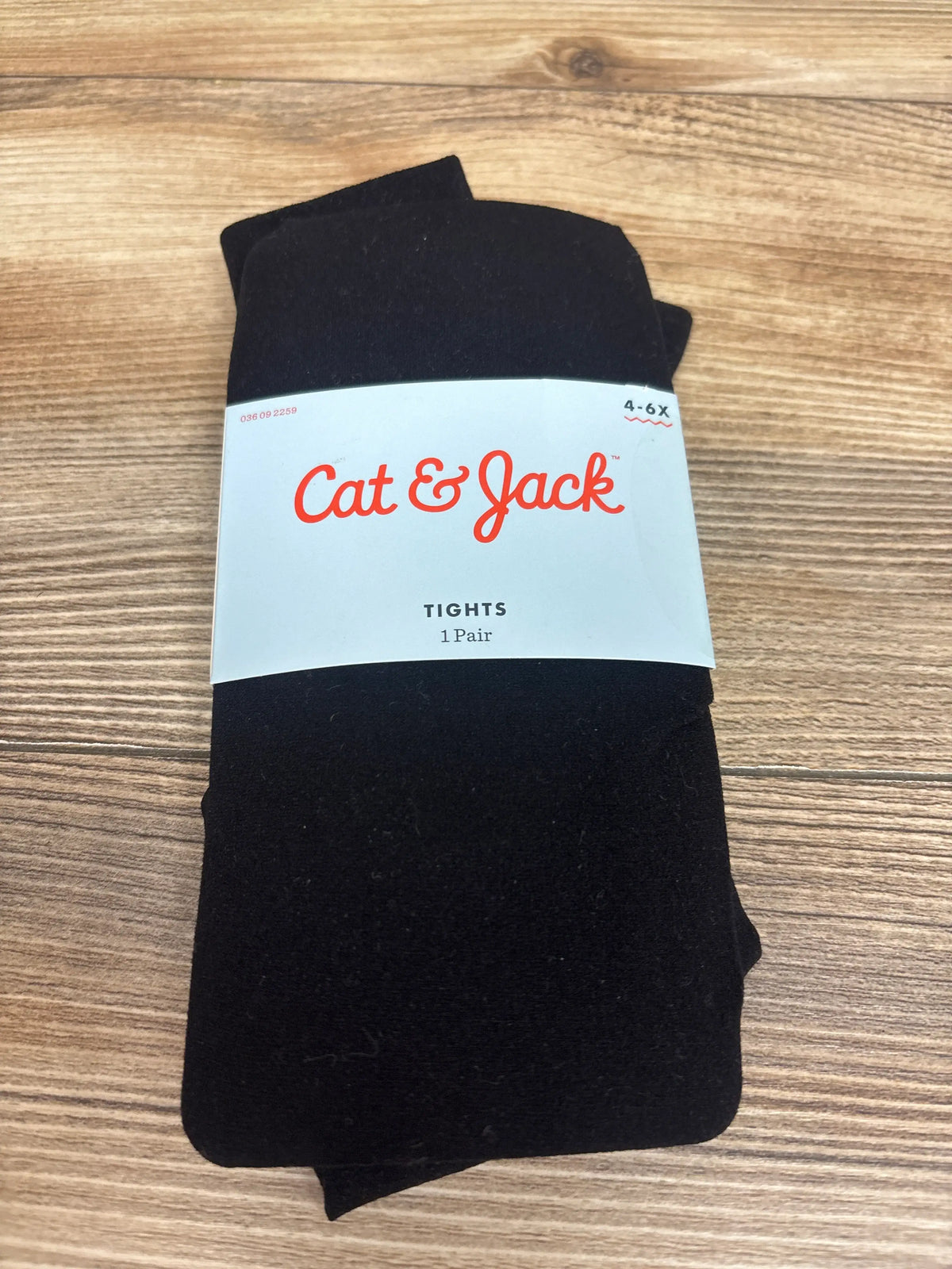 NEW Cat & Jack 1pr. Tights Black sz 4-6T