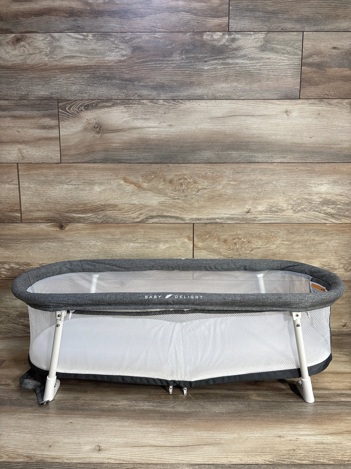 NEW Baby Delight Snuggle Nest Portable Infant Bassinet, Grey