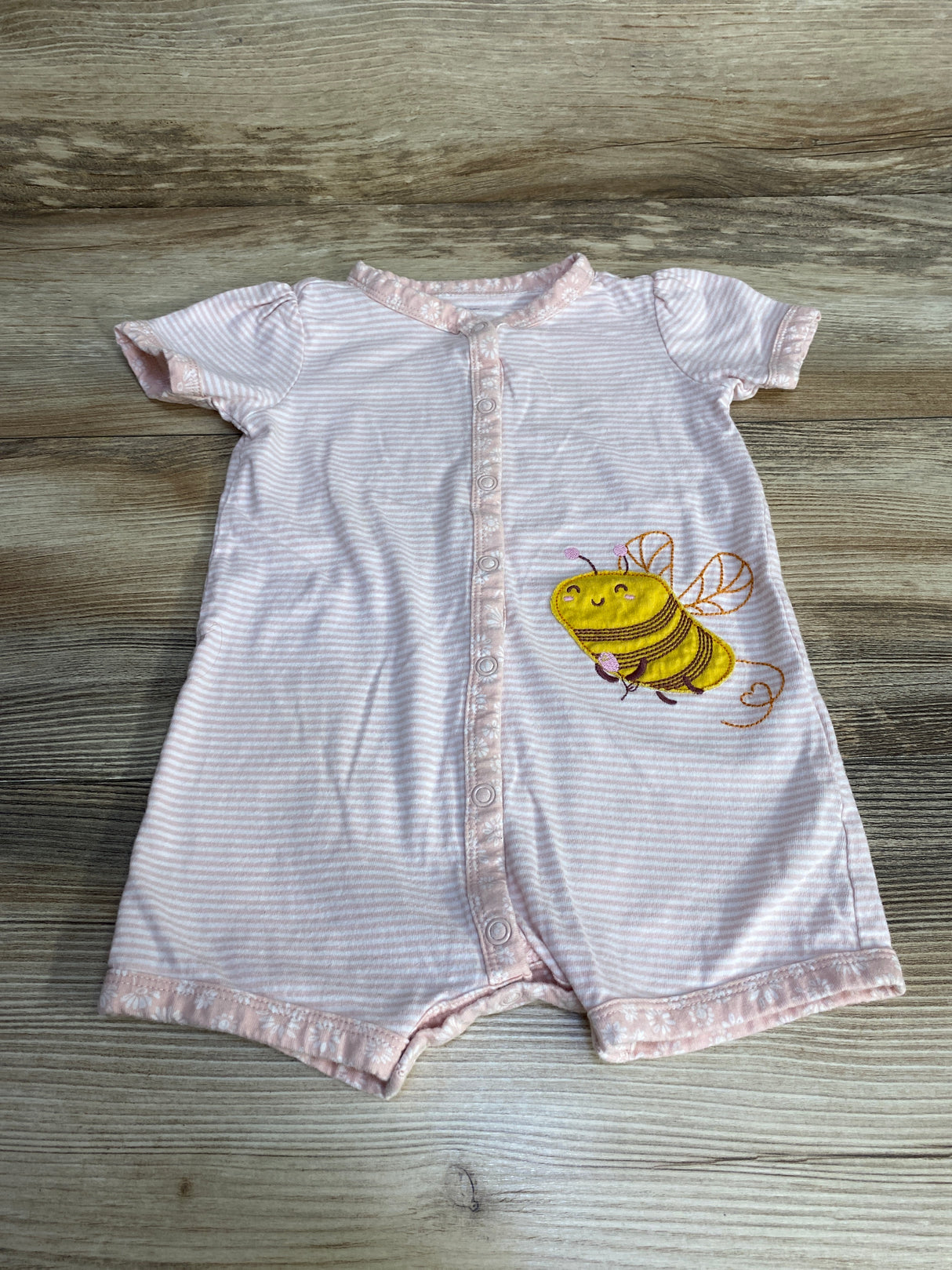 Carter's Striped Shortie Romper Pink sz 18m