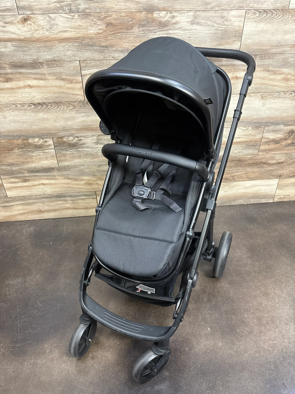 Mompush Meteor 2-in-1 Stroller - Black