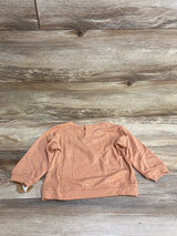 NEW Grayson Mini Waffle Knit Long Sleeve Shirt Brown sz 18m
