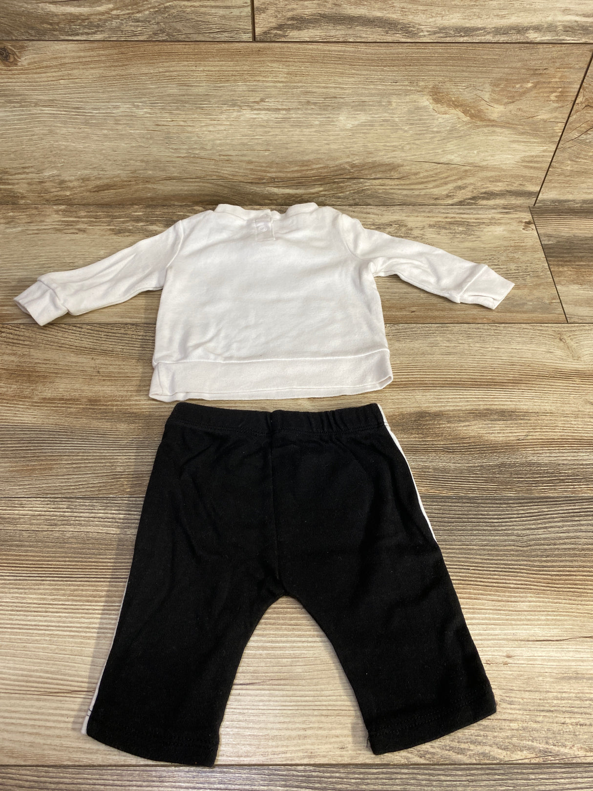 Celebrate 2pc My First New Year Shirt & Joggers White sz 0-3m